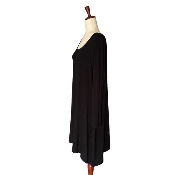 Avivit Yizhar Tunic Top Size 3 Women's Black Lagenlook Shirt Made in Israel (10 - Picture 4 of 8